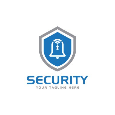 Güvenlik Kalkanı Logosu. Siber Güvenlik Logosu. Güvenlik Görevlisi Logosu