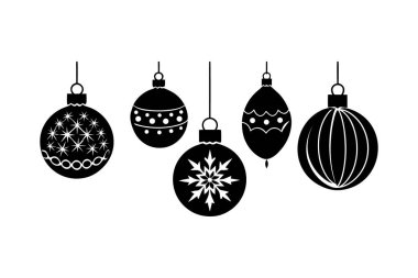 Noel Süslemeleri Görüntü Minimum Vektör Tasarımı