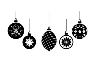 Noel Süslemeleri Görüntü Minimum Vektör Tasarımı