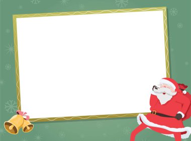 Gülümseyen Noel Baba Kartpostalı