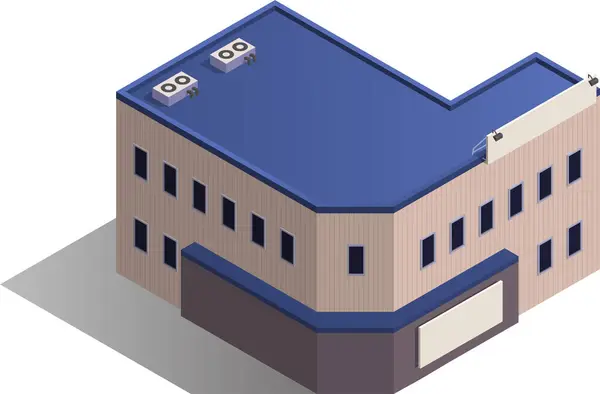 İsim plakalı Isometric ofis deposu