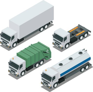 Isome yük kamyonu, çöp kamyonu, tanker taşımacılığı