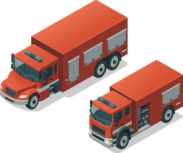 Klasik itfaiye aracı seti.