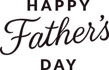 Babalar günün kutlu olsun. Yazı karakteri çizilmiş.