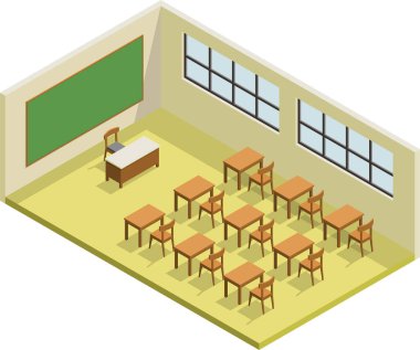 Isometric okulu iç mimarisi
