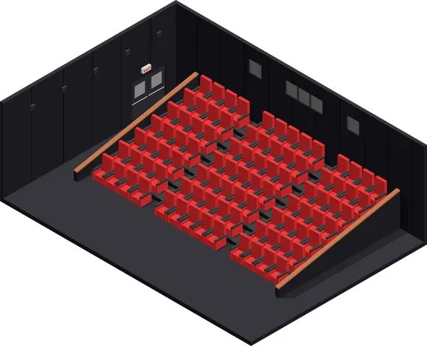 Isometric sinema iç mimarisi