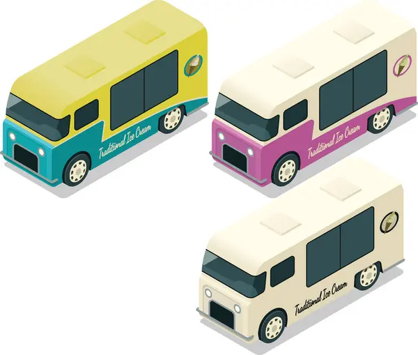 Isome eski usul dondurma kamyonu.