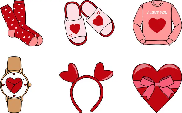 Sevgililer günü hediye ikonu koleksiyonu