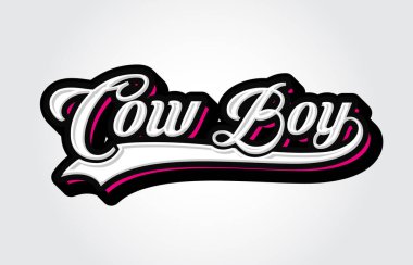 İnek Çocuk Hnad vektör çizimi