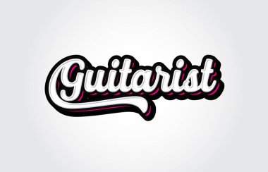 Gitarist El Harfleme Tipografisi logosu