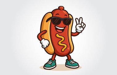 hot dog Maskot Şablonu