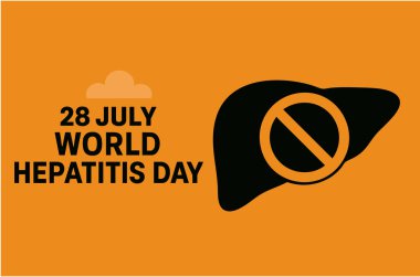 Dünya Hepatit Günü Kapağı veya Sosyal Sancak Vektör Şablonu