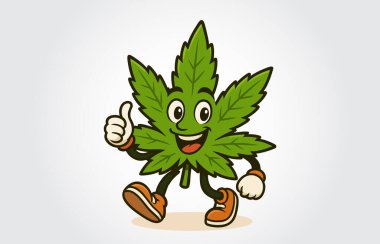 vektör karikatür çizimi. Komik gülümseyen hamburger maskotu