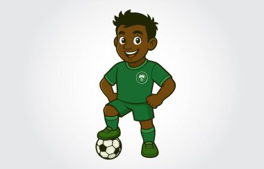 futbol oyuncusu vektör illüstrasyonu