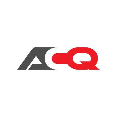 ACQ Harf monogramı İlk Logo Tasarım Şablonu Vektör İllüstrasyonu. ACQ zarif ve Profesyonel simge dekoru