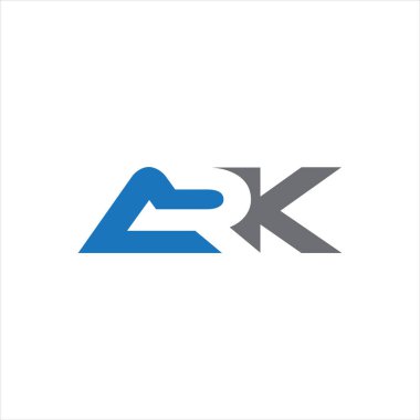 ARK Harf monogramı İlk Logo Tasarım Şablonu Vektör İllüstrasyonu. ARK zarif ve Profesyonel simge dekoru