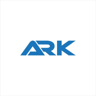 ARK Harf monogramı İlk Logo Tasarım Şablonu Vektör İllüstrasyonu. ARK zarif ve Profesyonel simge dekoru