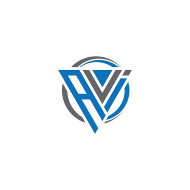 AVI Letter monogramı İlk Logo Tasarım Şablonu Vektör İlülasyonu. AVI zarif ve Profesyonel simge arzusu