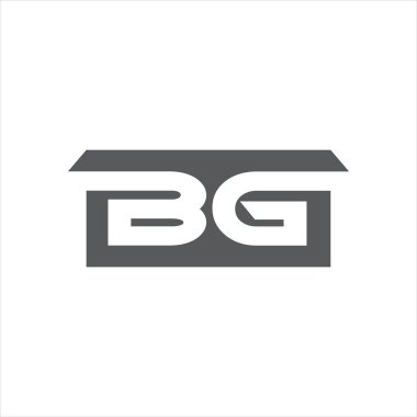 BG Harf monogramı İlk Logo Tasarım Şablonu Vektör İllüstrasyonu. BG zarif ve Profesyonel simge dekoru