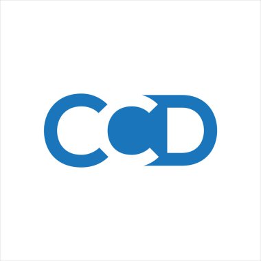 CCD Harf monogramı İlk Logo Tasarım Şablonu Vektör İllüstrasyonu. CCD zarif ve Profesyonel simge dekoru