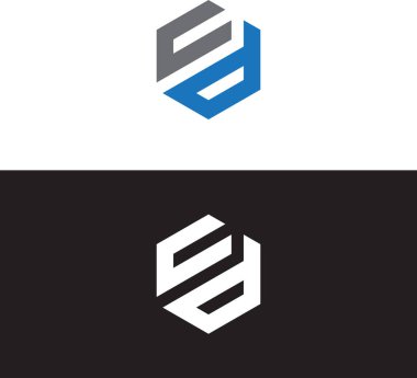 CD Harf monogramı İlk Logo Tasarım Şablonu Vektör İllüstrasyonu. CD Zarif ve Profesyonel simge dekoru