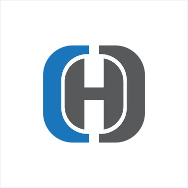 CHD Harf monogramı İlk Logo Tasarım Şablonu Vektör İllüstrasyonu. CHD zarif ve Profesyonel simge dekoru