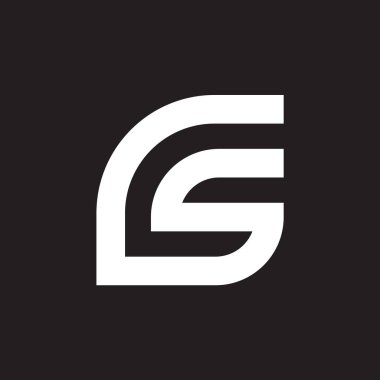 CS Letter monogramı İlk Logo Tasarım Şablonu Vektör İllüstrasyonu. CS zarif ve Profesyonel simge dekoru