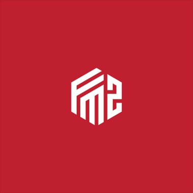FMZ Harf monogramı İlk Logo Tasarım Şablonu Vektör İlülasyonu. FMZ zarif ve Profesyonel simge dekoru