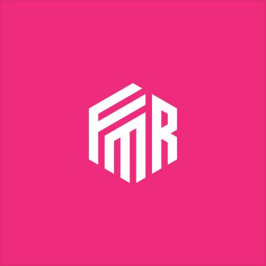 FMR Letter monogramı İlk Logo Tasarım Şablonu Vektör İlülasyonu. FMR zarif ve Profesyonel simge arzusu