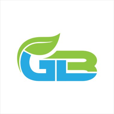 GB Harf Monogramı İlk Logo Tasarım Şablonu Vektör İllüstrasyonu. GB zarif ve Profesyonel simge dekoru