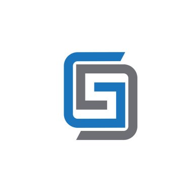 GSG Harf monogramı İlk Logo Tasarım Şablonu Vektör İlülasyonu. GSG zarif ve Profesyonel simge dekoru