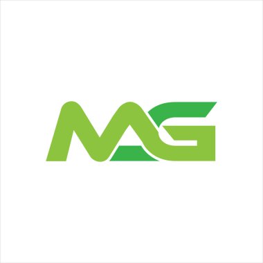 MAG Harf monogramı İlk Logo Tasarım Şablonu Vektör İllüstrasyonu. MAG zarif ve Profesyonel simge dekoru