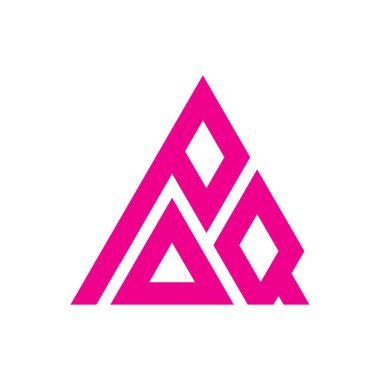 PAQ Harf monogramı İlk Logo Tasarım Şablonu Vektör İllüstrasyonu. PAQ zarif ve Profesyonel simge dekoru