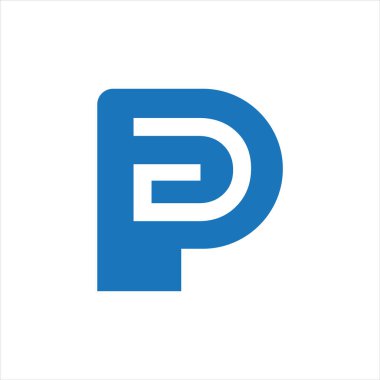 PG Harf monogramı İlk Logo Tasarım Şablonu Vektör İllüstrasyonu. PG zarif ve Profesyonel simge dekoru