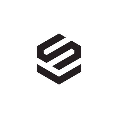 SV Harf monogramı İlk Logo Tasarım Şablonu Vektör İllüstrasyonu. SV zarif ve Profesyonel simge dekoru
