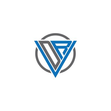 VDR Letter monogramı İlk Logo Tasarım Şablonu Vektör İllüstrasyonu. VDR zarif ve Profesyonel simge arzusu