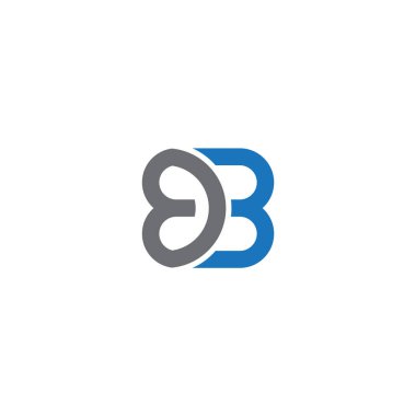 BDB Harf monogramı İlk Logo Tasarım Şablonu Vektör İllüstrasyonu. BDB zarif ve Profesyonel simge dekoru