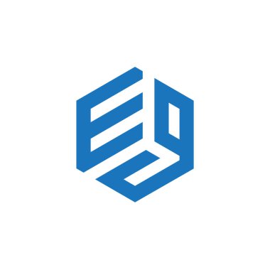 EG Harf monogramı İlk Logo Tasarım Şablonu Vektör İllüstrasyonu. EG zarif ve Profesyonel simge dekoru