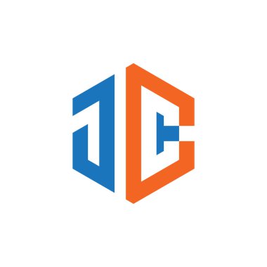 JCC Harf Monogramı İlk Logo Tasarım Şablonu Vektör İllüstrasyonu. JCC zarif ve Profesyonel simge dekoru
