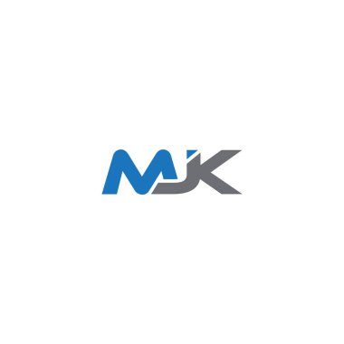 MJK Harf monogramı İlk Logo Tasarım Şablonu Vektör İllüstrasyonu. MJK zarif ve Profesyonel simge arzusu