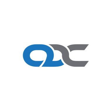 ODC Harf monogramı İlk Logo Tasarım Şablonu Vektör İllüstrasyonu. YTD zarif ve Profesyonel simge arzusu