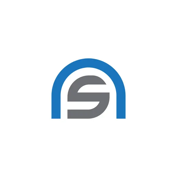 NS Letter monogramı İlk Logo Tasarım Şablonu Vektör İllüstrasyonu. NS zarif ve Profesyonel simge dekoru