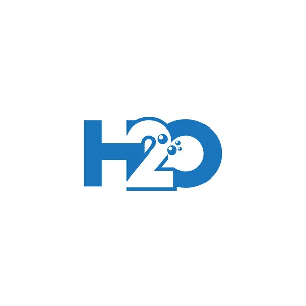 H20 Harf monogramı İlk Logo Tasarım Şablonu Vektör İllüstrasyonu. H20 zarif ve Profesyonel simge dekoru