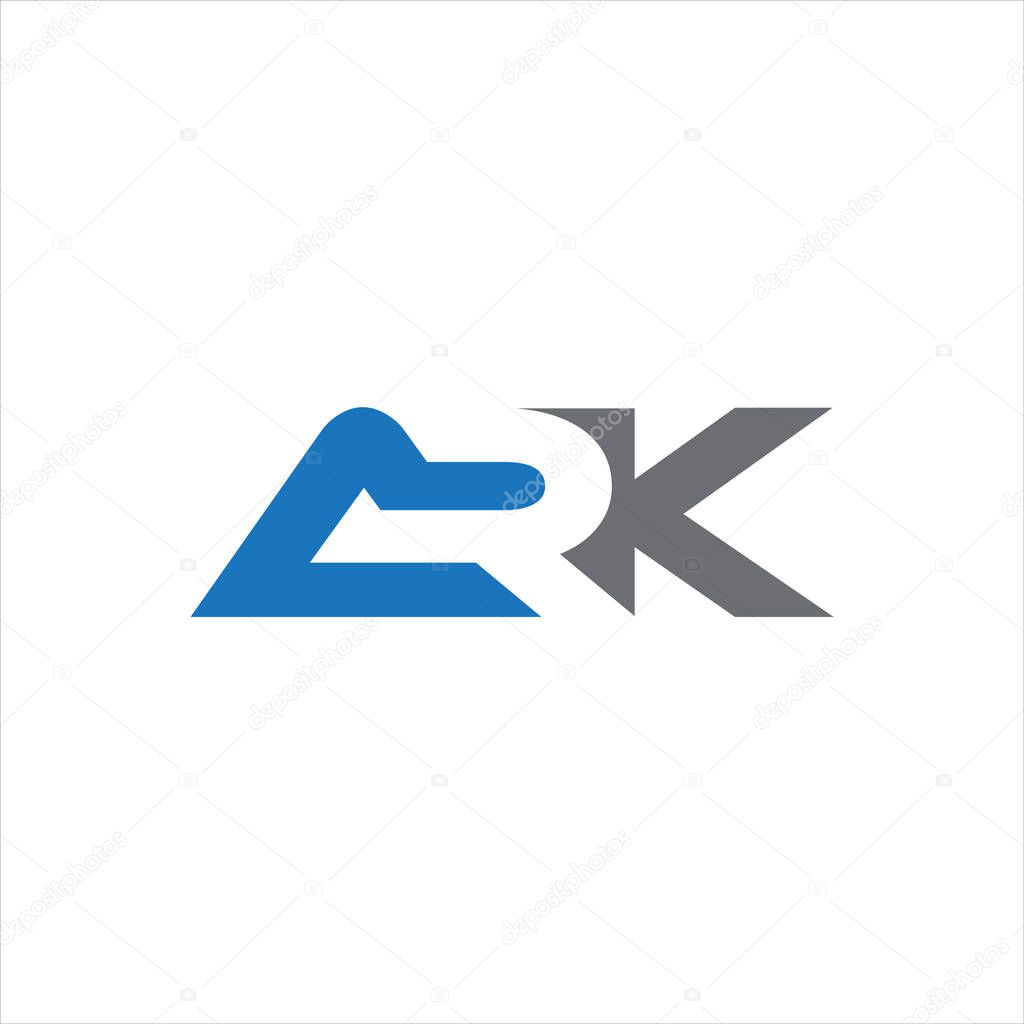 ARK Letter monogram Initial Logo Design Template Vector Illustration. ARK elegant and Professional icon desig