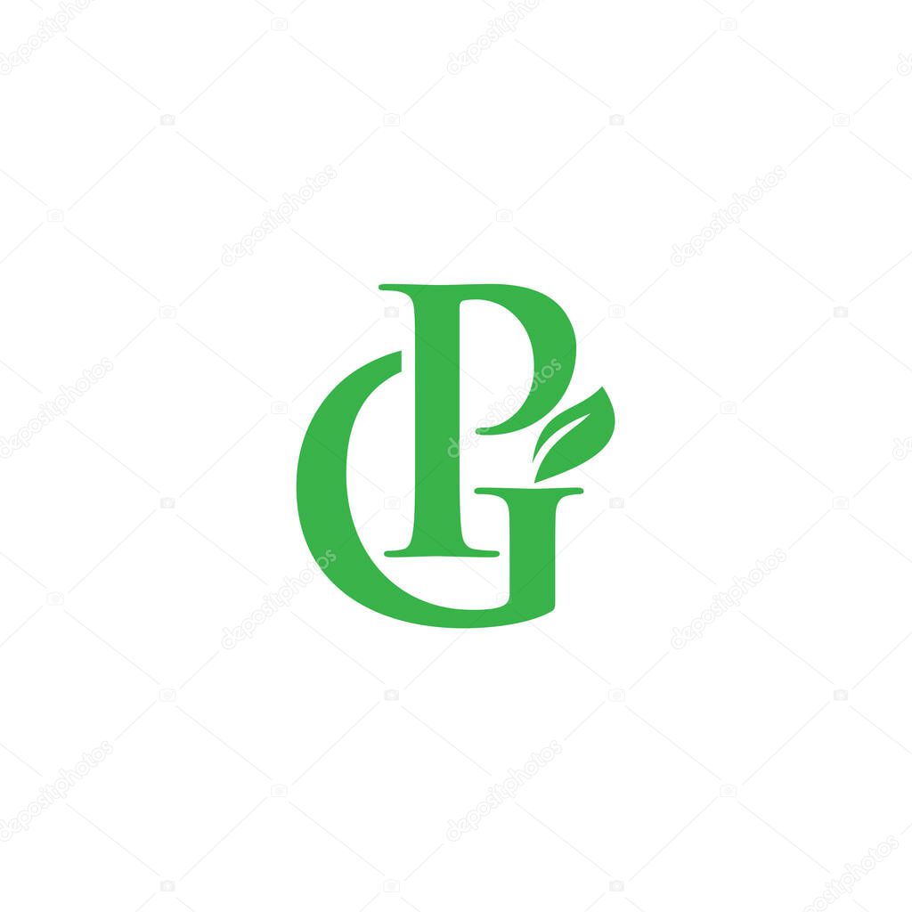 GP Letter monogram Initial Logo Design Template Vector Illustration. GP elegant and Professional icon desig