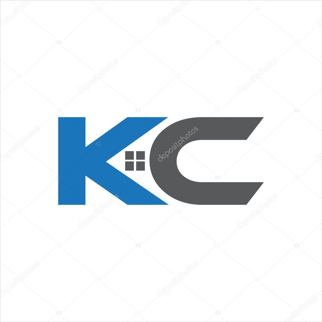 KC Letter monogram Initial Logo Design Template Vector Illustration. KC elegant and Professional icon desig