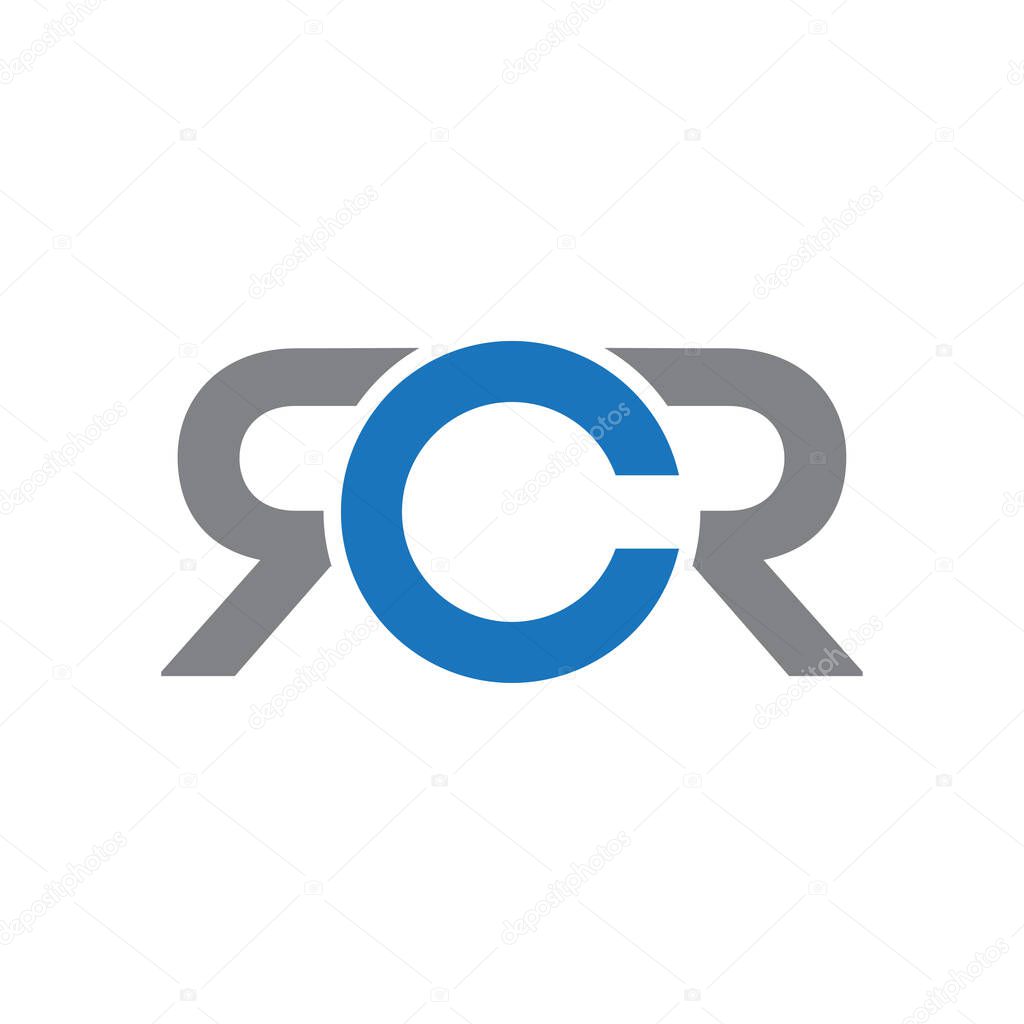 RCR Letter monogram Initial Logo Design Template Vector Illustration. RCR elegant and Professional icon desig