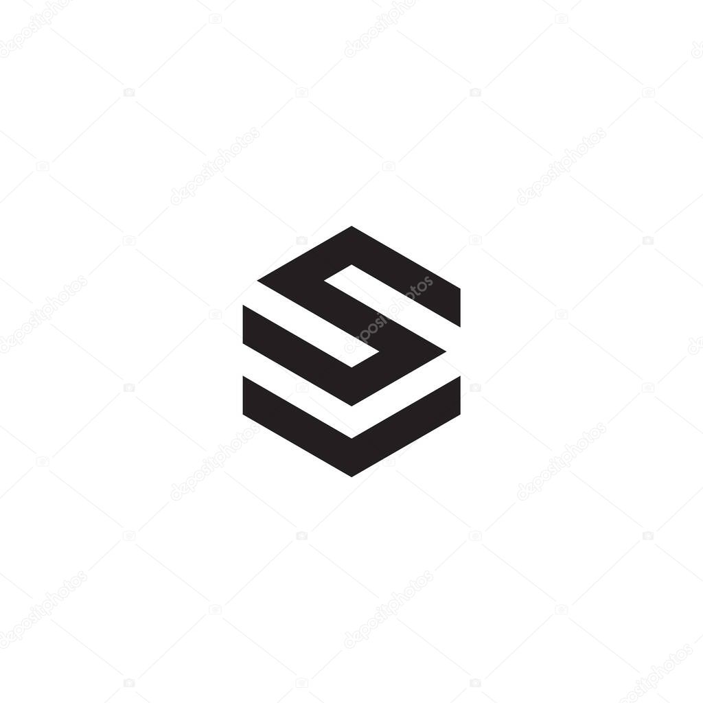 SV Letter monogram Initial Logo Design Template Vector Illustration. SV elegant and Professional icon desig