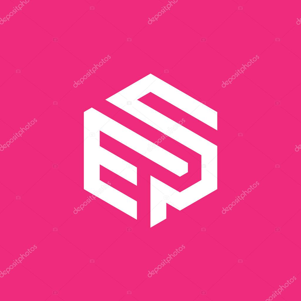 ESP Letter monogram Initial Logo Design Template Vector Illustration. ESP elegant and Professional icon desig