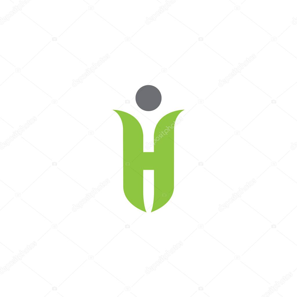 IH Letter monogram Initial Logo Design Template Vector Illustration. IH elegant and Professional icon desig